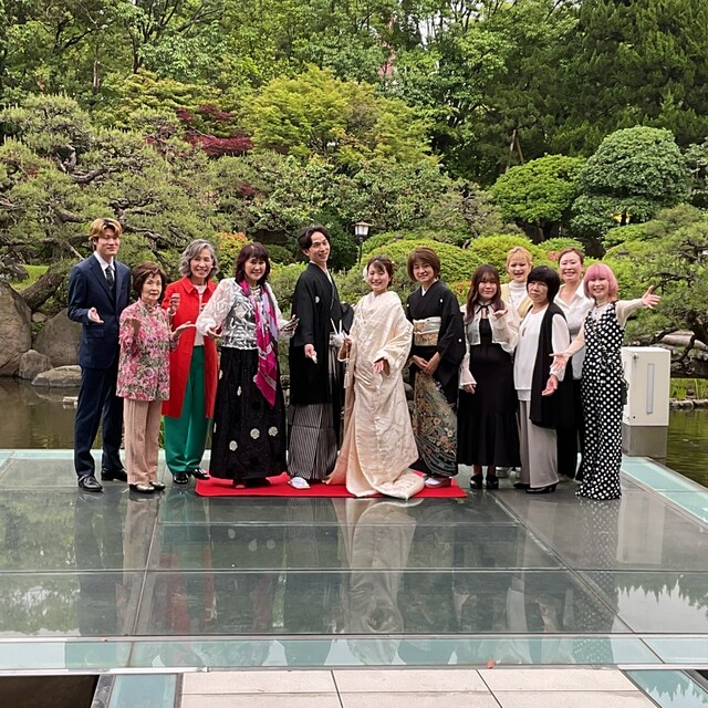 結婚式の集合写真