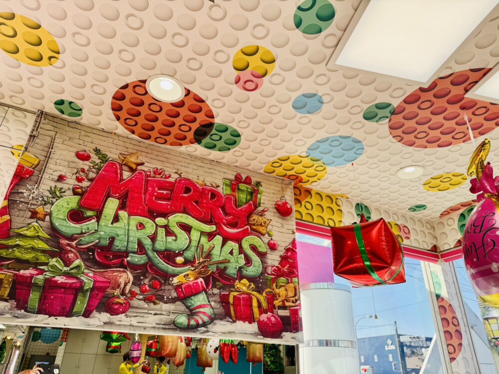 クリスマス仕様のフローレス