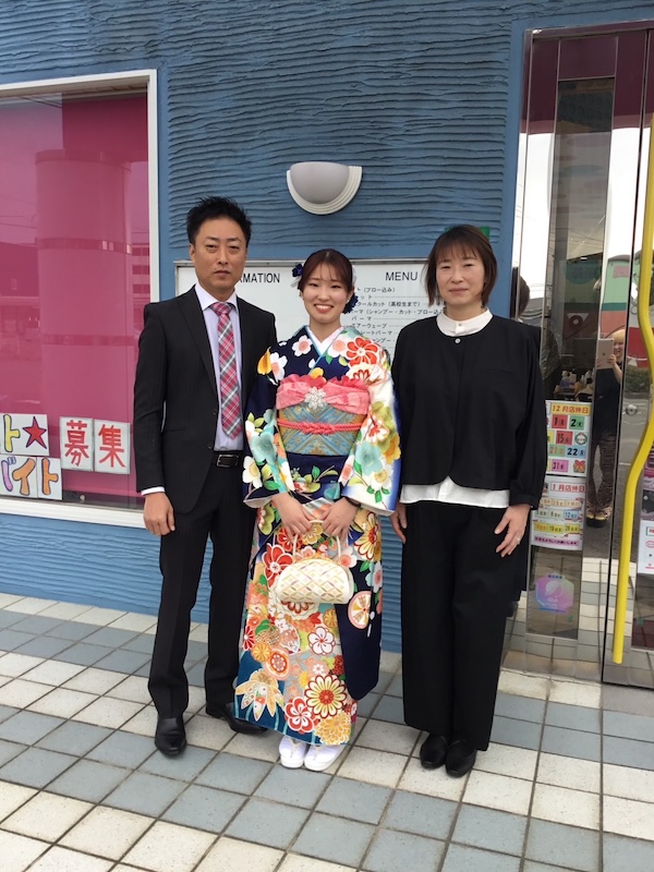 ご家族の笑顔も素敵✨ 成人式前撮りのお支度