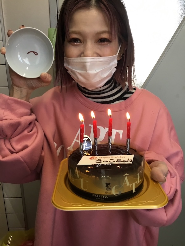 スタッフ金高の誕生日のお祝い