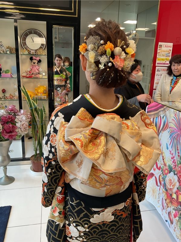 成人式 着付け、セット、メイク