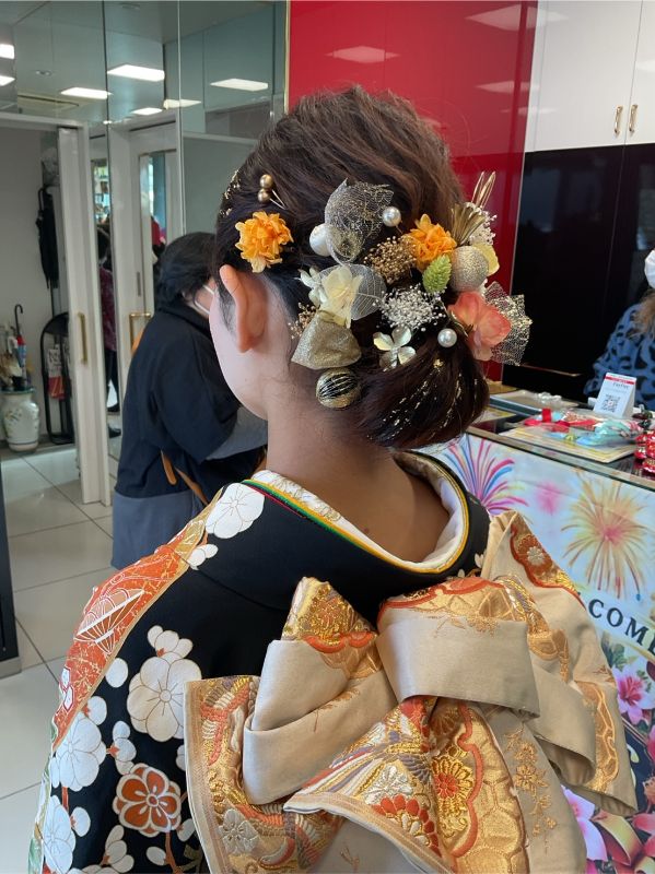 成人式 着付け、セット、メイク