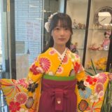 卒業式の着付けでご来店されたお客様