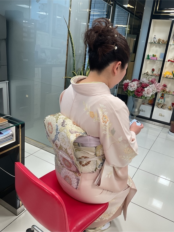 卒業式の着付け