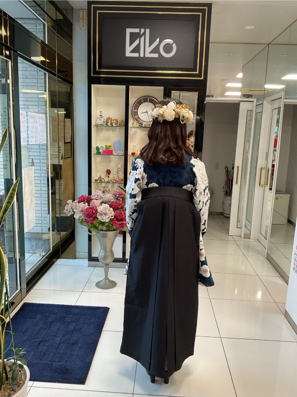 卒業式袴の着付け