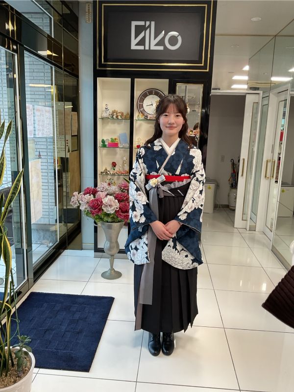 卒業式袴の着付け