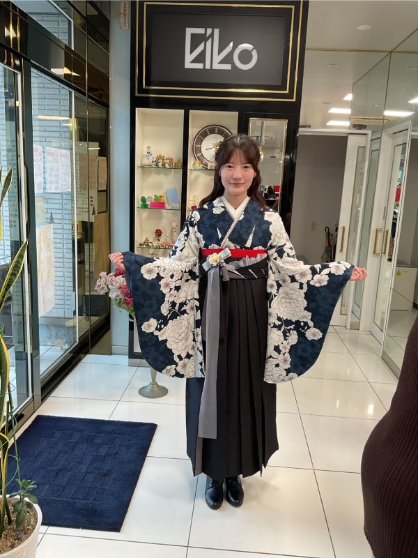 卒業式袴の着付け