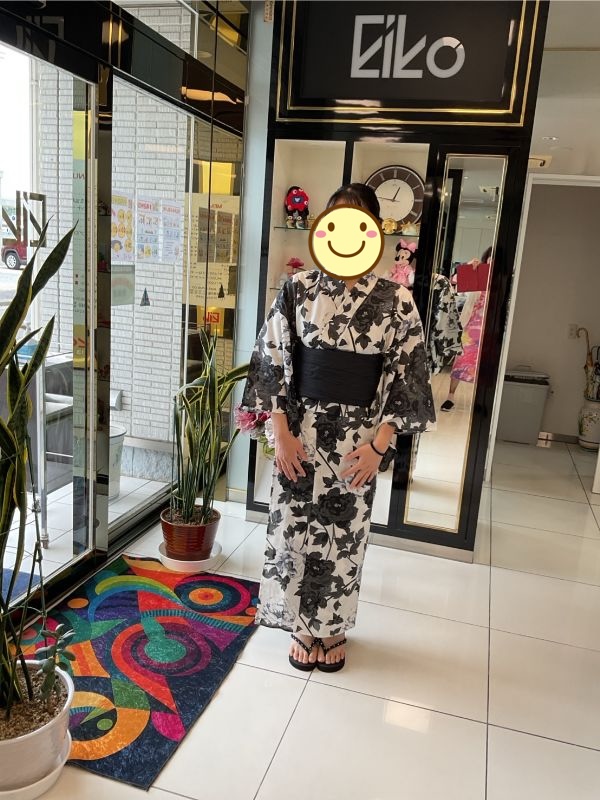 青春時代の着付け。